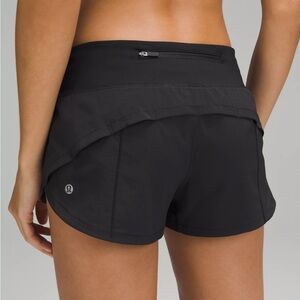 lululemon athletica Women's Black Speed Up Athletic Shorts